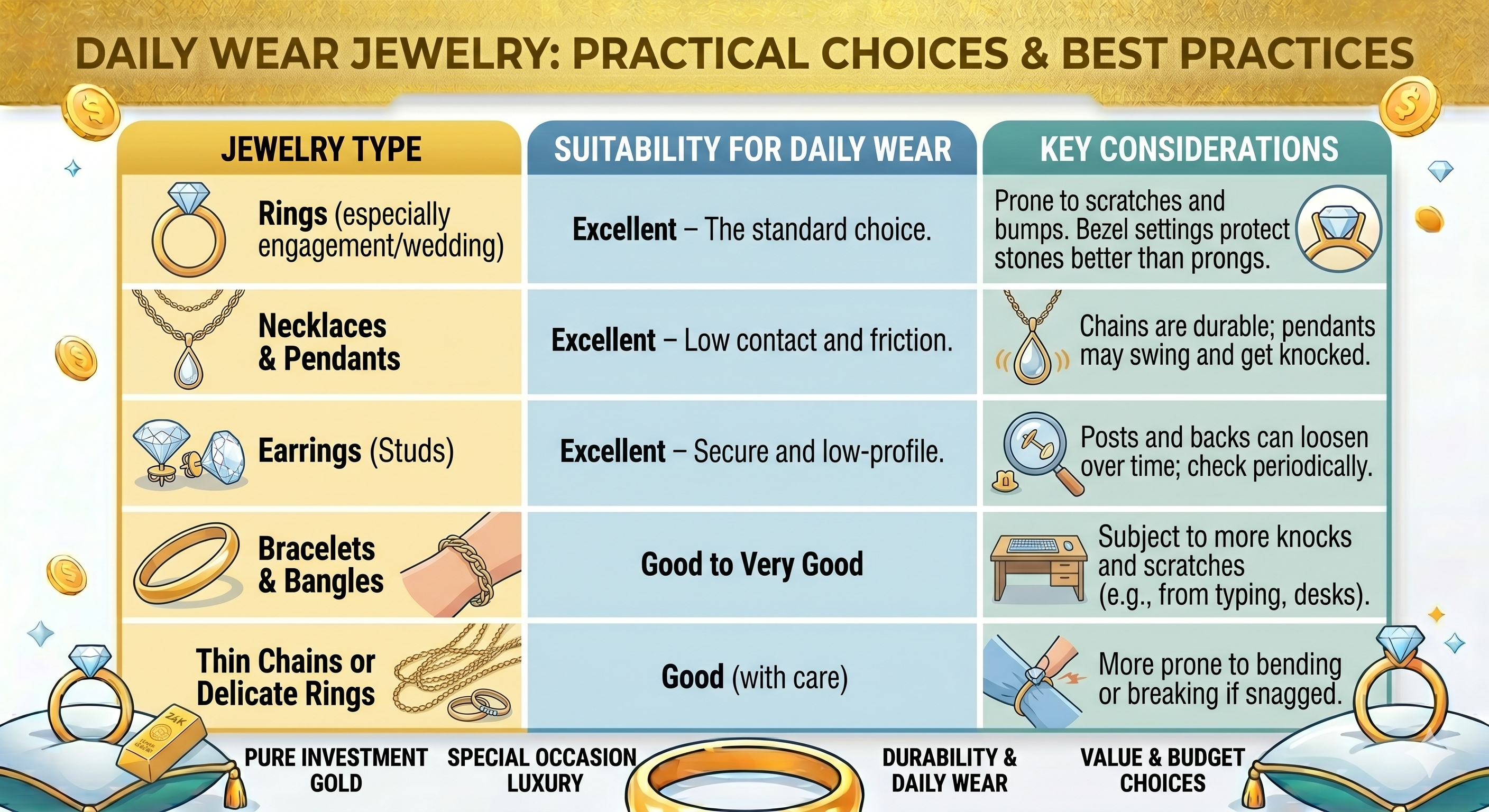 14K gold items wear the same